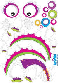 EXTRAS - Dino Girl Sticker Pack